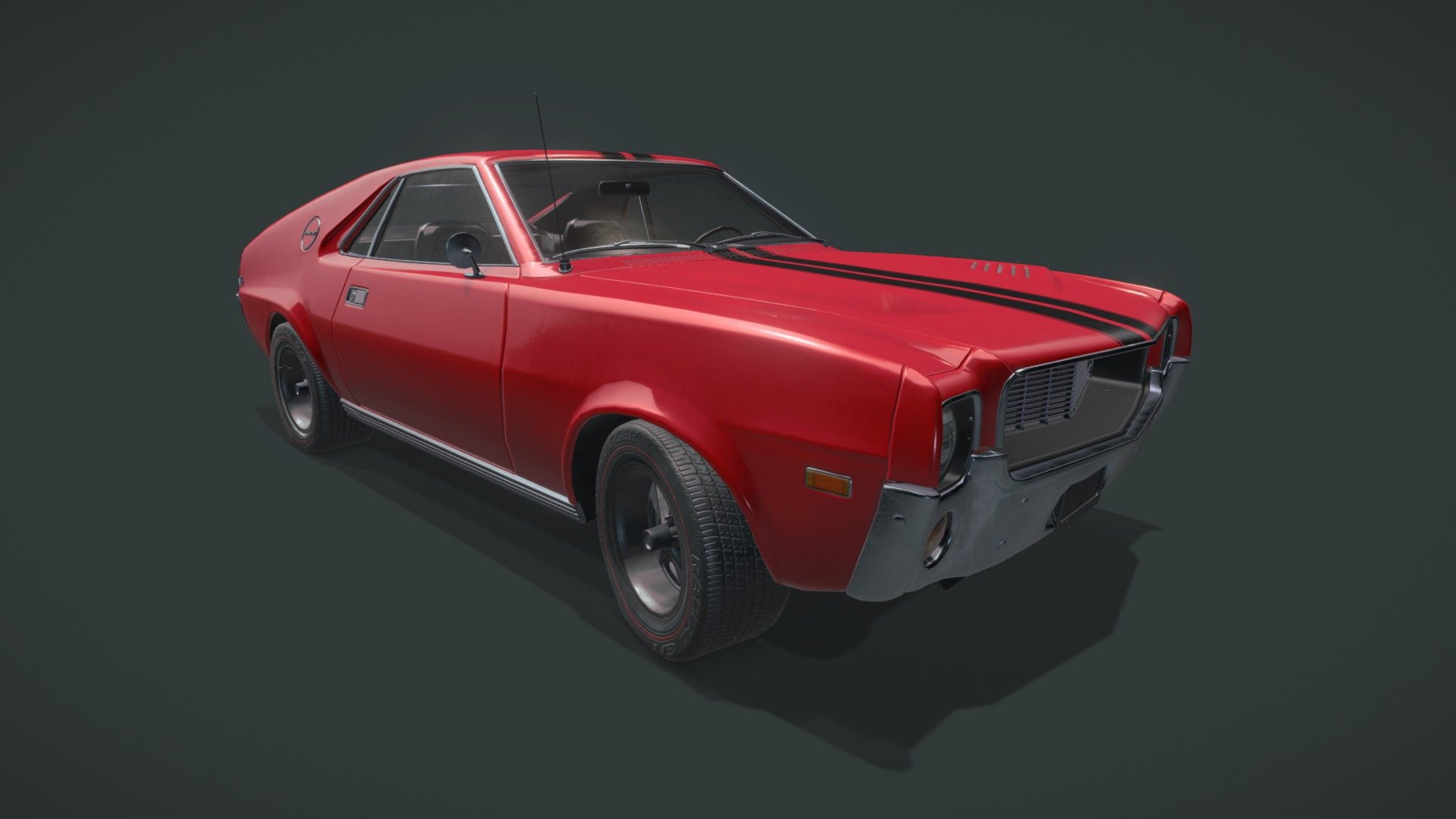 AMC AMX model from 1968/69 reference 3d model