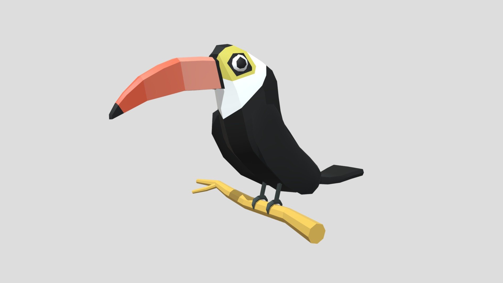 -Low Poly Cartoon Toucan Bird.

-This product contains 4 models.

-This product was created in Blender 2.8.

-Total vertices: 782. Total polygons: 841;

-Formats: . blend . fbx . obj, c4d,dae,fbx,unity.

-We hope you enjoy this model.

-Thank you 3d model