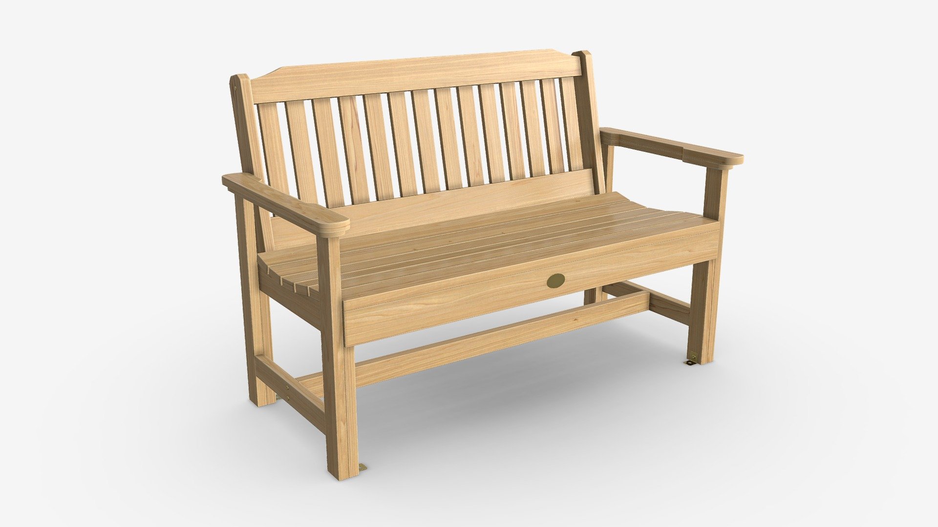 Wood Outdoor Garden Bench - Buy Royalty Free 3D model by HQ3DMOD (@AivisAstics) 3d model