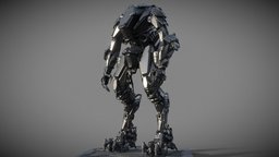 Mech mech, army, droid, cyborg, 3dprinting, hardsurface, robot