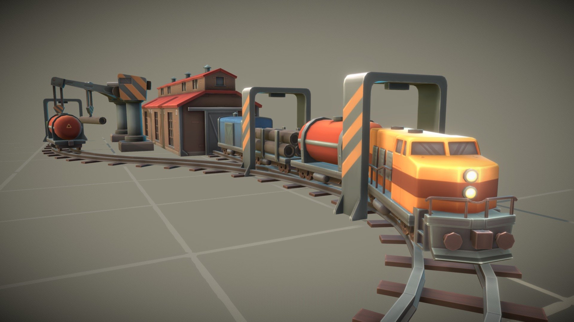 Cube train station from Polysquid Studios!
Soon, this pack will be available on Unity asset store!
For more assets like this, visit our webpage: https://polysquid.com/ - Cube Train Station - Buy Royalty Free 3D model by PolySquid (@PolySquid_Studios) 3d model