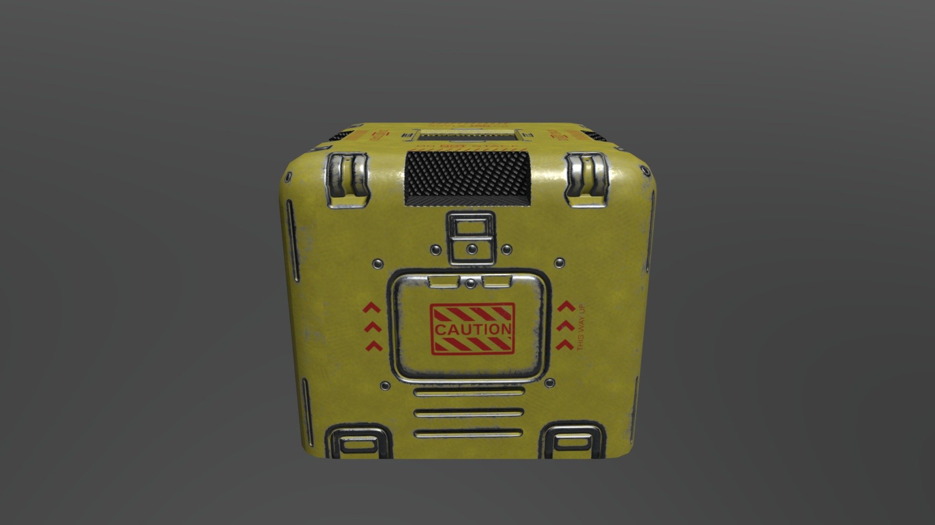 One of many key assets in my environment entry for Rising Star 2019. This is a sci-fi crate found on a space ship 3d model