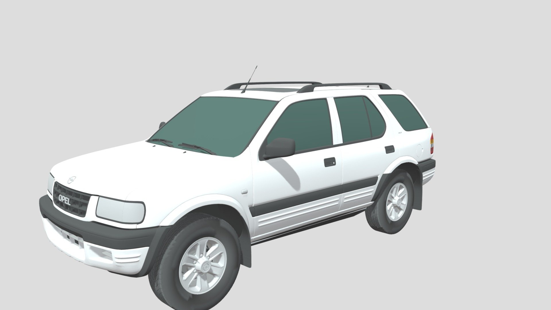 Introducing our stunning photorealistic 3D model of the Opel Frontera (Type B) (1998) car, a true masterpiece of digital craftsmanship that will elevate your projects to the next level. This meticulously crafted model captures every curve, detail, and essence of a real Opel Frontera (Type B) (1998) car, providing you with unparalleled realism and versatility for your creative endeavors.

Our photorealistic 3D model of the Opel Frontera (Type B) (1998) car is a testament to precision and attention to detail. Each contour, from the sleek body lines to the intricacies of the headlights and tail lights, has been painstakingly recreated to mirror the elegance and realism of a genuine Opel Frontera (Type B) (1998) automobile. Whether you're an automotive designer, a video game developer, or a filmmaker, this 3D model will bring your visions to life with exceptional fidelity 3d model