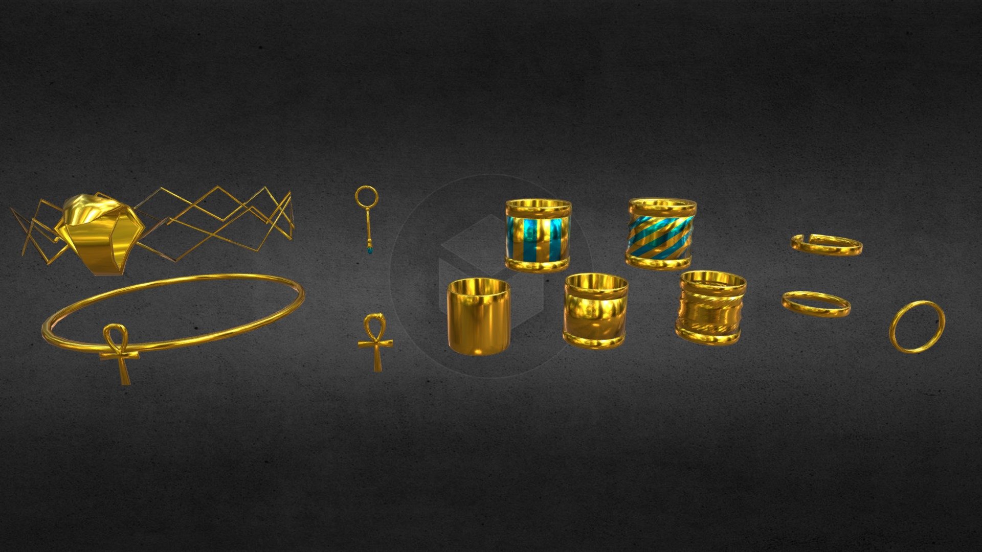 Egypt starter pack made in Blender.
The asset is fully customizable with different Blend Shapes to make it fully customizable. 
Some pieces come with bones so those can be rigged.
If you would like to get the model feel free to contact me. &lt;3 - Egypt starter pack - 3D model by LavinaHusky 3d model