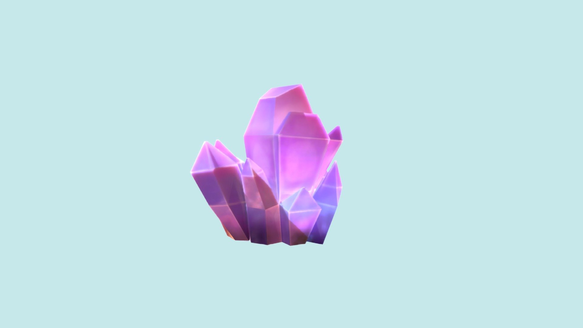 crystal modeled in Blender.

Files: Blender, fbx and textureUV 3d model