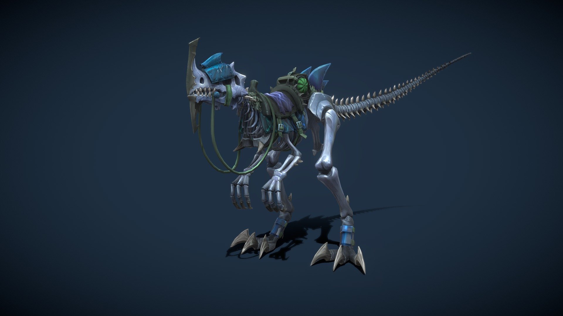 Stylized character for a project.

Software used: Zbrush, Autodesk Maya, Autodesk 3ds Max, Substance Painter - Stylized Fantasy Skeletal Dinosaur (Mount) - 3D model by N-hance Studio (@Malice6731) 3d model