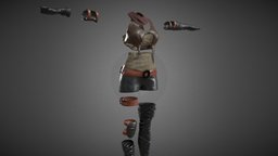 Female Warrior Outfit time, warrior, soldier, apocalyptic, people, ninja, fashion, clothes, apocalypse, survivor, raider, woman, real, outfit, character, military, free, stylized, fantasy, tomb, clothing, person