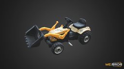 Toy Tractor cute, kid, toy, fun, photogrametry, fbx, tractor, realistic, realism, 3dscaning, toy-car, realitycapture, 3dscan, car, vehcicle, toy-vechicle