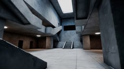 VR Room assets, prop, augmentedreality, concrete, realtime, vr, gallery, art