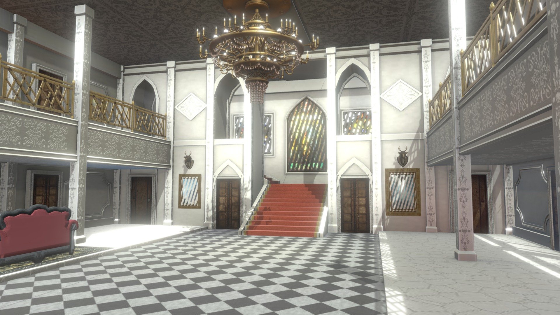 Entrance Hall - 3D model by yuki (@yuki004002) 3d model
