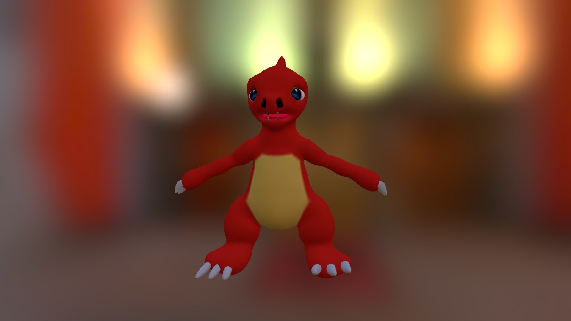 Charmeleon Character Pokèmon Type Fire and optimized for mobile game and Nintendo 3DS game Fan Art - Charmeleon Pokèmon - Download Free 3D model by xeratdragons (@dragonights91) 3d model