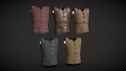 Medieval Brigandine Armour armor, armour, photorealistic, historical, protection, military-equipment, brigandine, substancepainter, weapons, blender, pbr, lowpoly, military, cycles, gameready