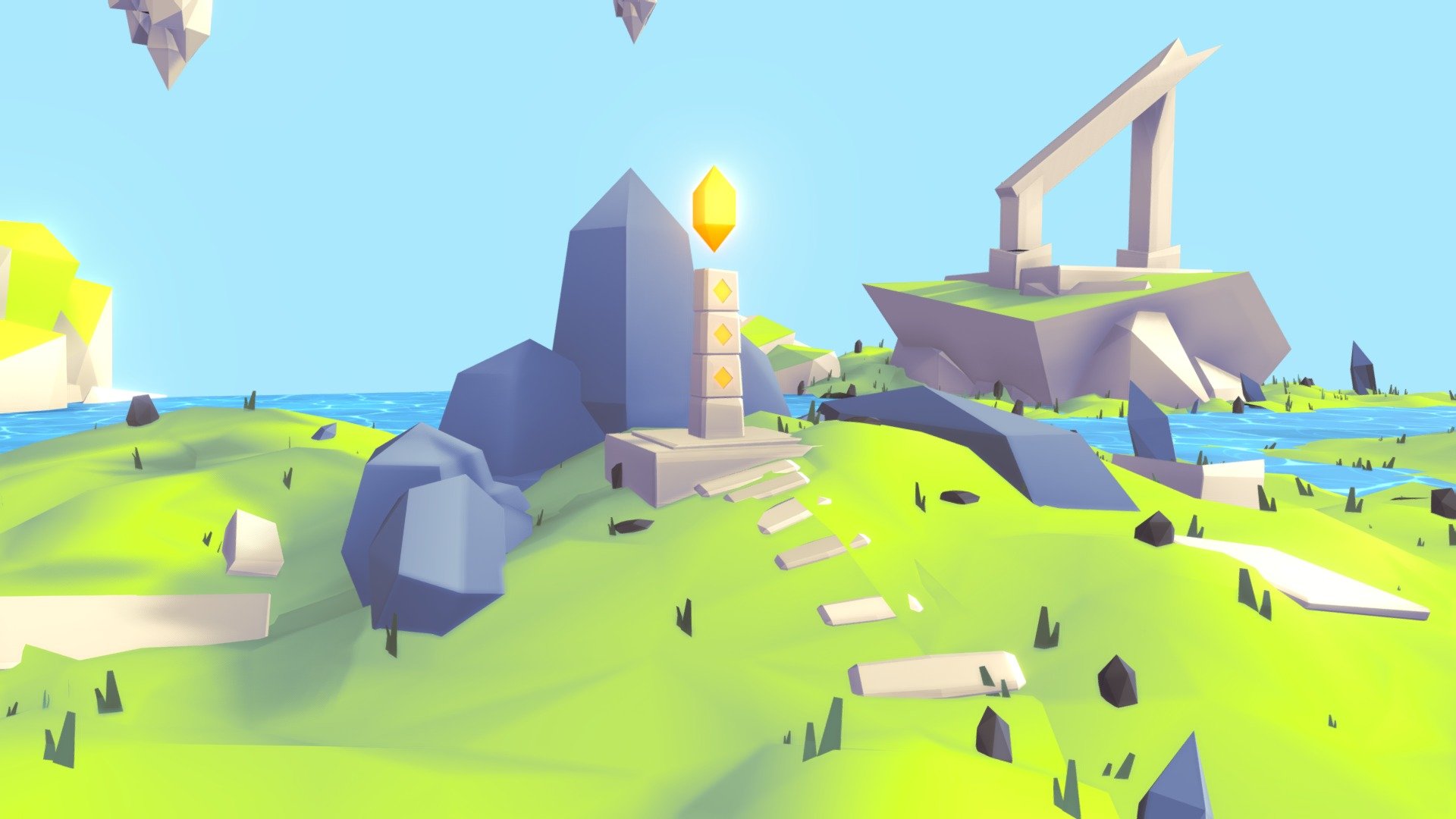 **Greenverse - Low poly stylized Environment **

This is my own concept. this is first one verse in upcoming my series of multiverse enviroment design.

i 3D modeled and colored the scenes and elements using materials, I used emissive channel to make elements glow.

Feel free to use it in your games AR VR Projects
,best for Rpg Fantasy Games,and mobile games.

Follow me :

**Instagram : **

Artstation : https://www.artstation.com/karthiknaiduts
Linkedin : https://www.linkedin.com/in/imkarthiknaidu

Please leave a comment and share your views on my work,also if you are buying the model ..please rate the model and write a review - Greenverse - Low poly stylized Environment - Buy Royalty Free 3D model by Karthik Naidu (@Karthiknaidu97) 3d model