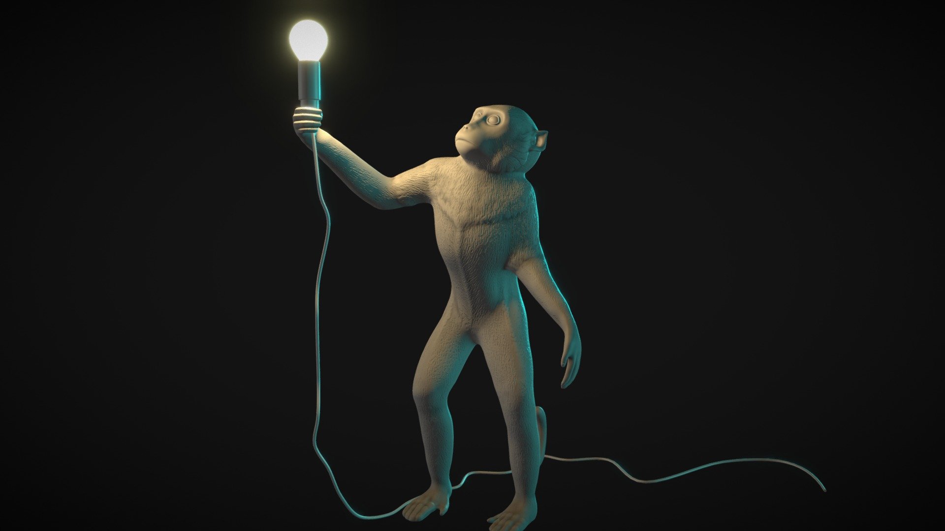 Hi! This is a high-quality photorealistic model of the SELETTI The Monkey Lamp standing version . 

The model has a fully textured, detailed design that allows for close-up renders. It will enhance detail and realism to your projects.

The Monkey model has UV texture coordinates and UV maps: diffuse and bump (4096x4096 px).

PLEASE, RATE IF YOU LIKE IT! HAPPY RENDERING! - SELETTI The Monkey Lamp - 3D model by Arseny Lavrukhin (@alav) 3d model