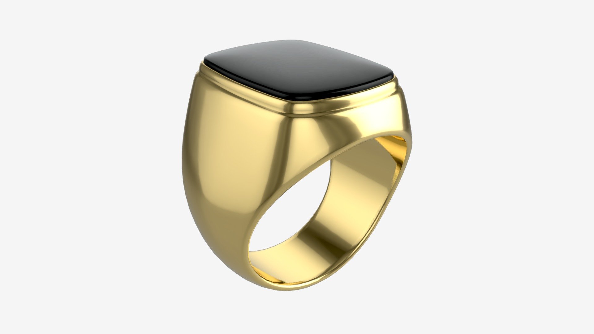 Gold Ring with Stone Jewelry 09 - Buy Royalty Free 3D model by HQ3DMOD (@AivisAstics) 3d model
