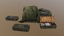 Armor_Box bomb, combat, game-ready, ue4, amuniton, unity, 3d, military, war
