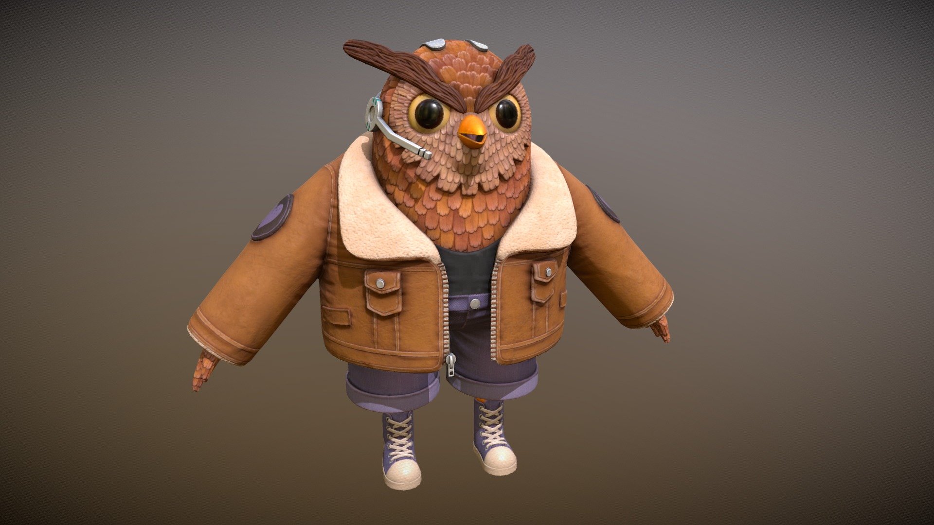 This is Oswald the owl - Oswald the Owl - 3D model by mammouth_31 3d model