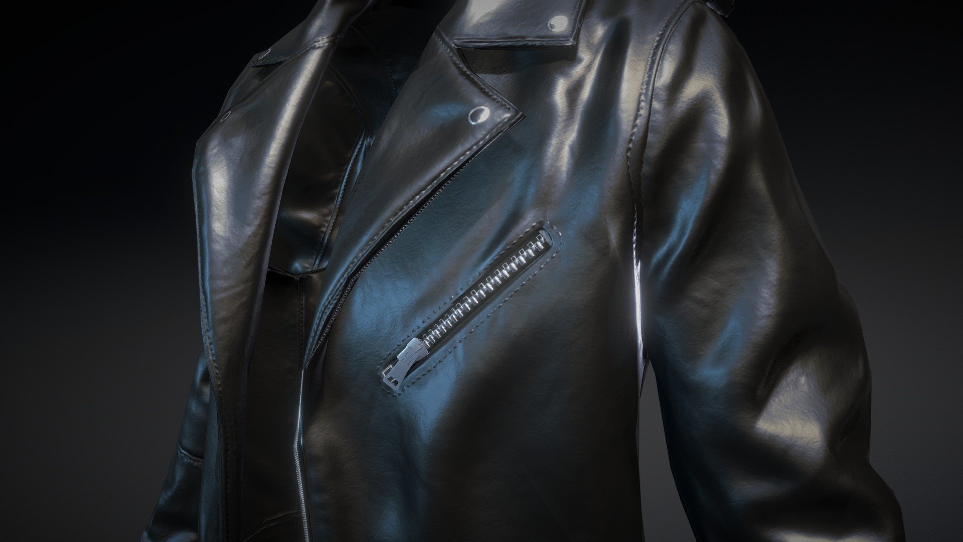 This is the leather jacket created for game ready model with the tricount of approx 8k. if you find this helpfull for your project feel free to get it 3d model
