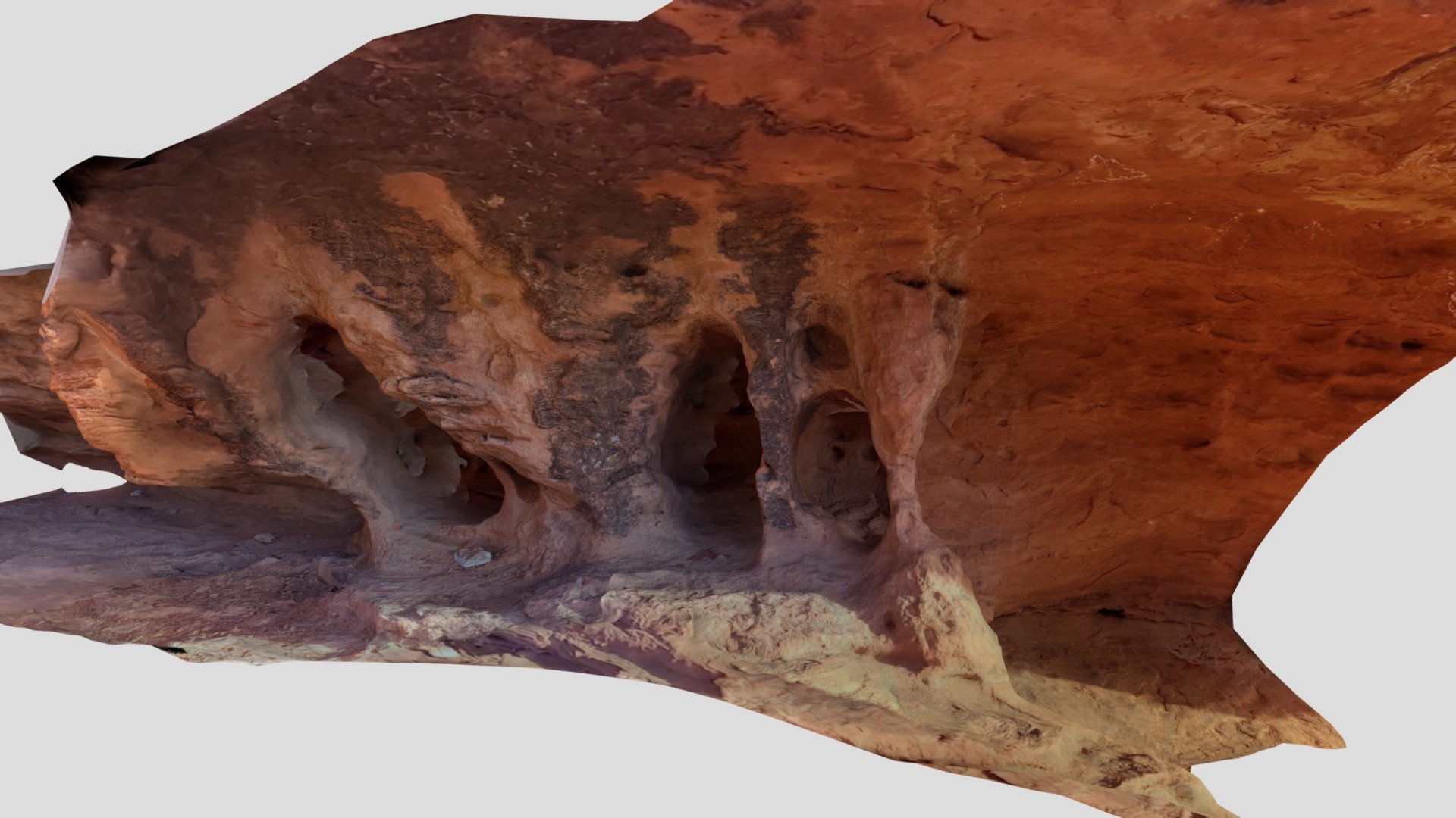 Interesting weathering pattern in sandstone. This is in Southern Utah 3d model