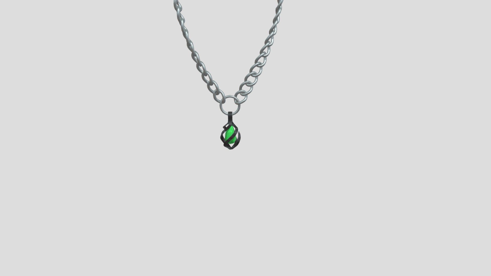 Gemstone Necklace for a story idea that I've been brewing for a while. 
I wanted something to look ornate, but too flashy, and i had an idea for the gemstone and cage for it. The chain was good blender practice for paths and curves that i didnt expect to work so well - Gemstone Necklace - Download Free 3D model by randy.s.almeida 3d model