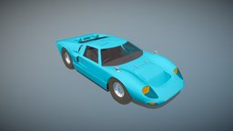 Ford Gt40 ford, sportscar, movies, vechicle, blender3d, racing, car