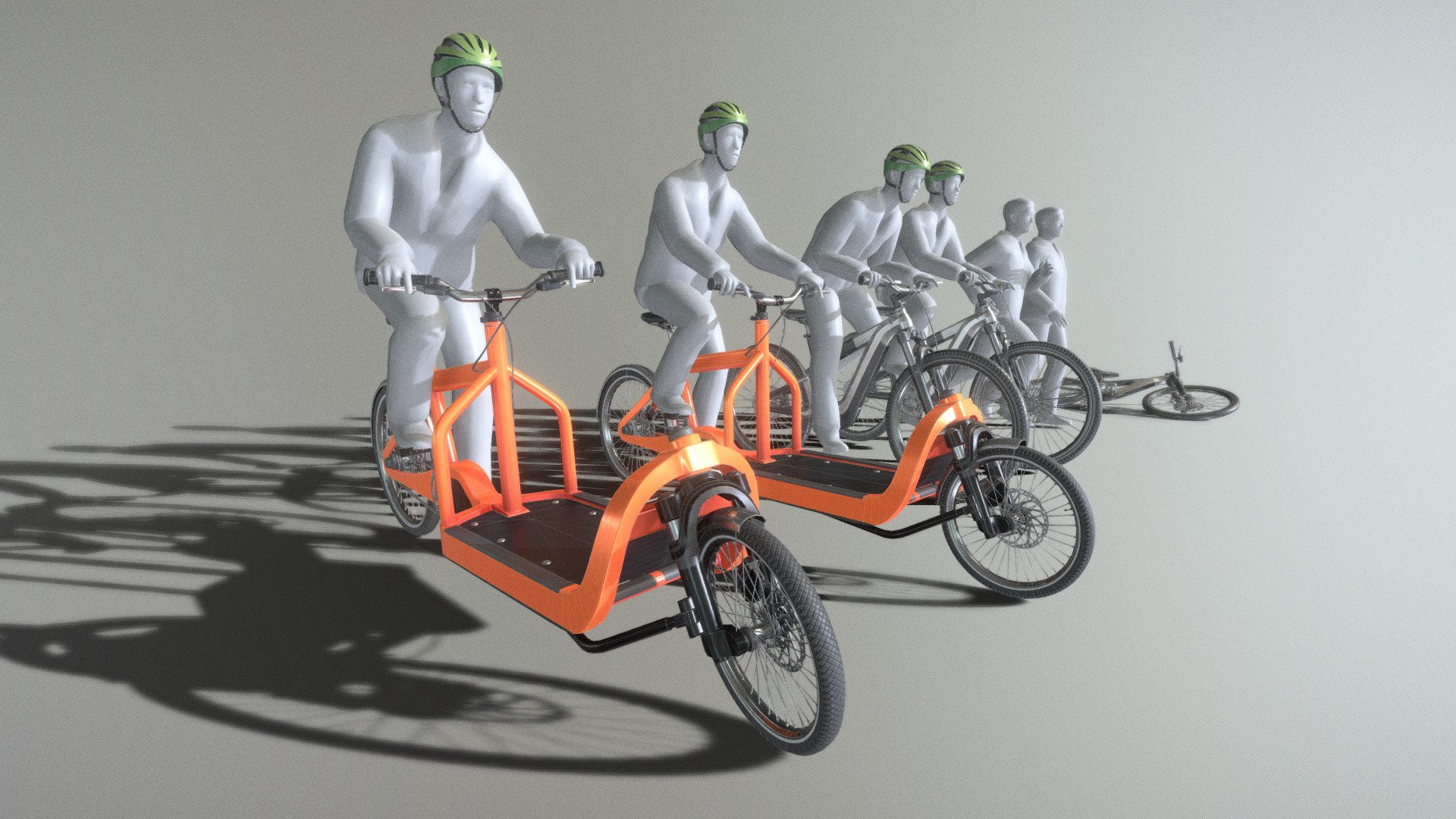 Bicycle Animations Cargo Bike Update.




Cyclist Cycling Cycles Animation (Test) 

Cycling Animation (Normal Speed)

Cycling Animation (Sprint Speed)

Cycling Animations and Waklcycle (Test)



3D modeled and textured by 3DHaupt in Blender 2.93 3d model