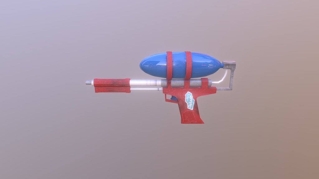 A water gun I made, part of the element series. 
1 hour - Water Gun - 3D model by NKuil 3d model