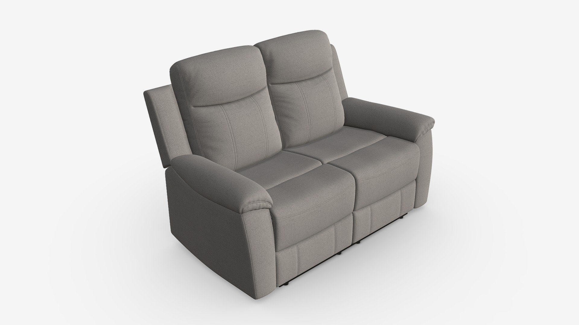 Sofa recliner Milo 2-seater - Buy Royalty Free 3D model by HQ3DMOD (@AivisAstics) 3d model