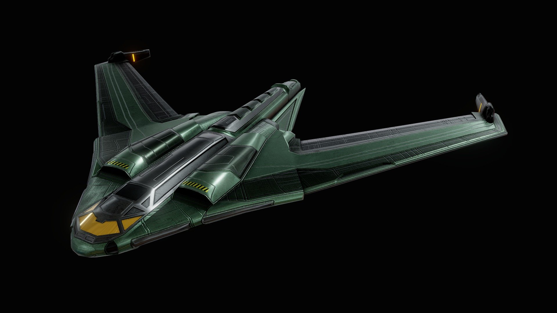 B-65 Suborbital Long-Range Bomber (Shortsword) from Halo Games universe - HALO: UNSC SHORTSWORD - Buy Royalty Free 3D model by jonathanborges3d 3d model