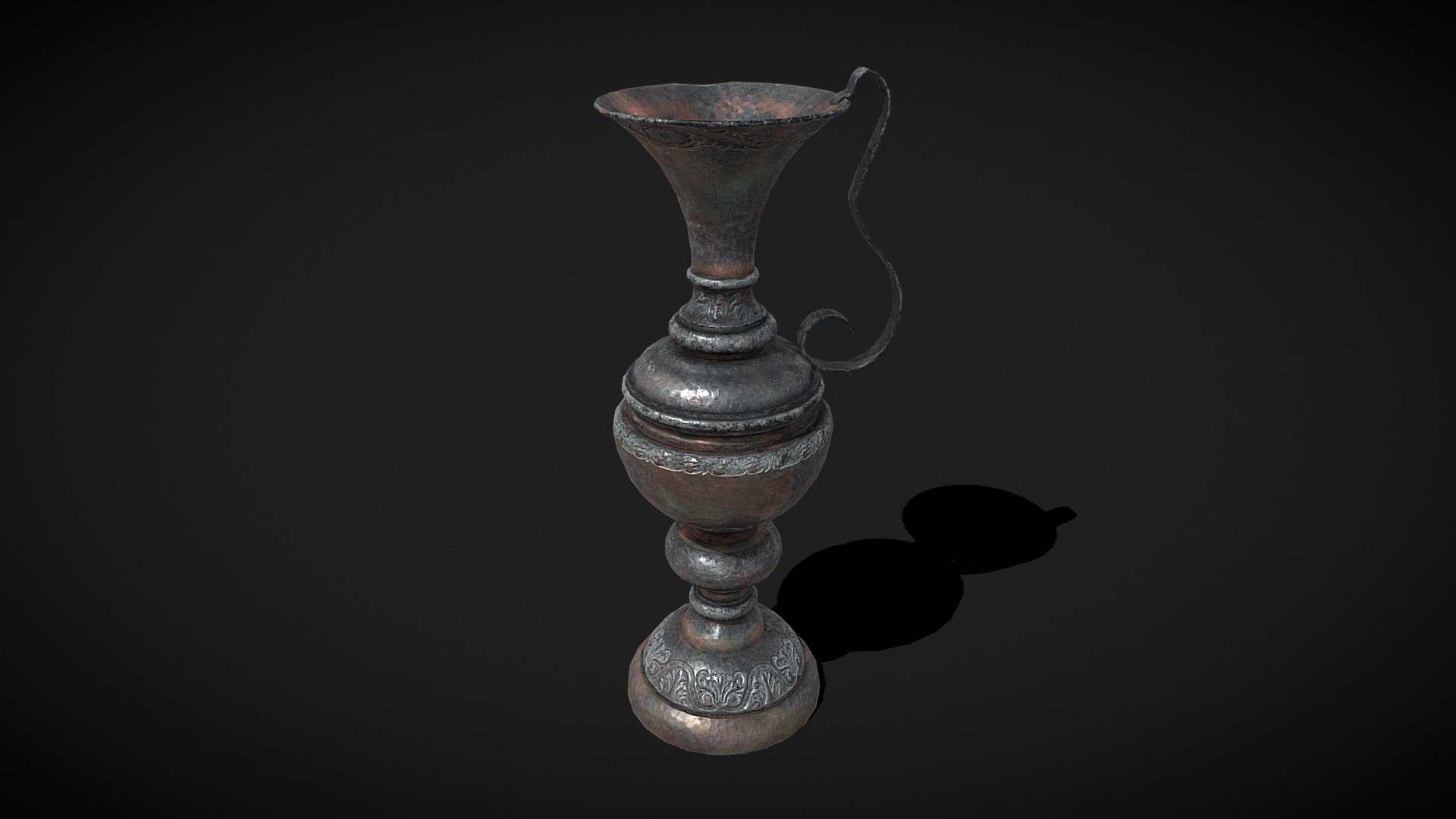 Medieval Elegant Pewter Pitcher 
VR / AR / Low-poly
PBR approved
Geometry Polygon mesh
Polygons 6,652
Vertices 6,627
Textures 4K PNG - Medieval Elegant Pewter Pitcher - Buy Royalty Free 3D model by GetDeadEntertainment 3d model