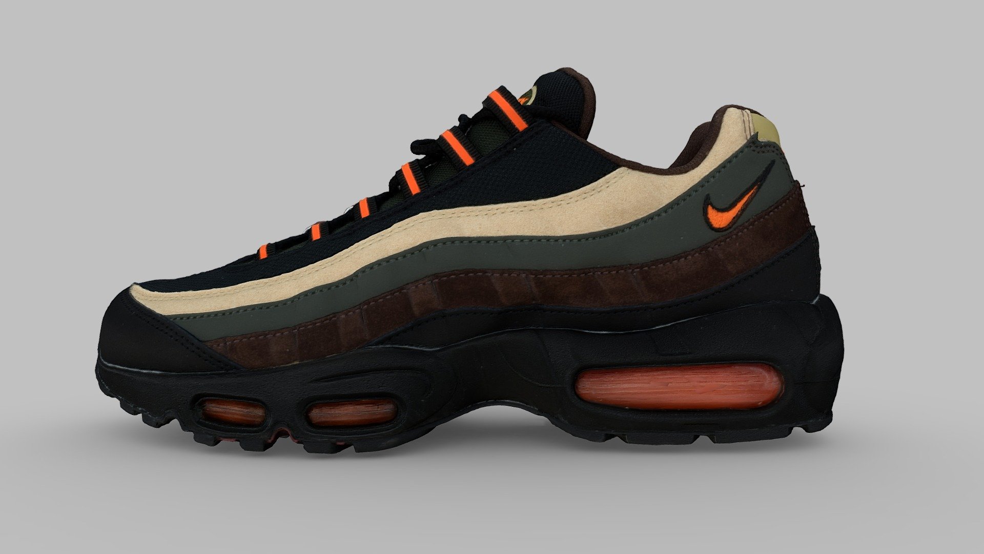 Nike Air Max 95 Dark Army/Orange Blaze-Tweed Militaire Fonce/Flamme Orange

Please use the Model Inspector to remove Textures and view MatCap before purchase 3d model