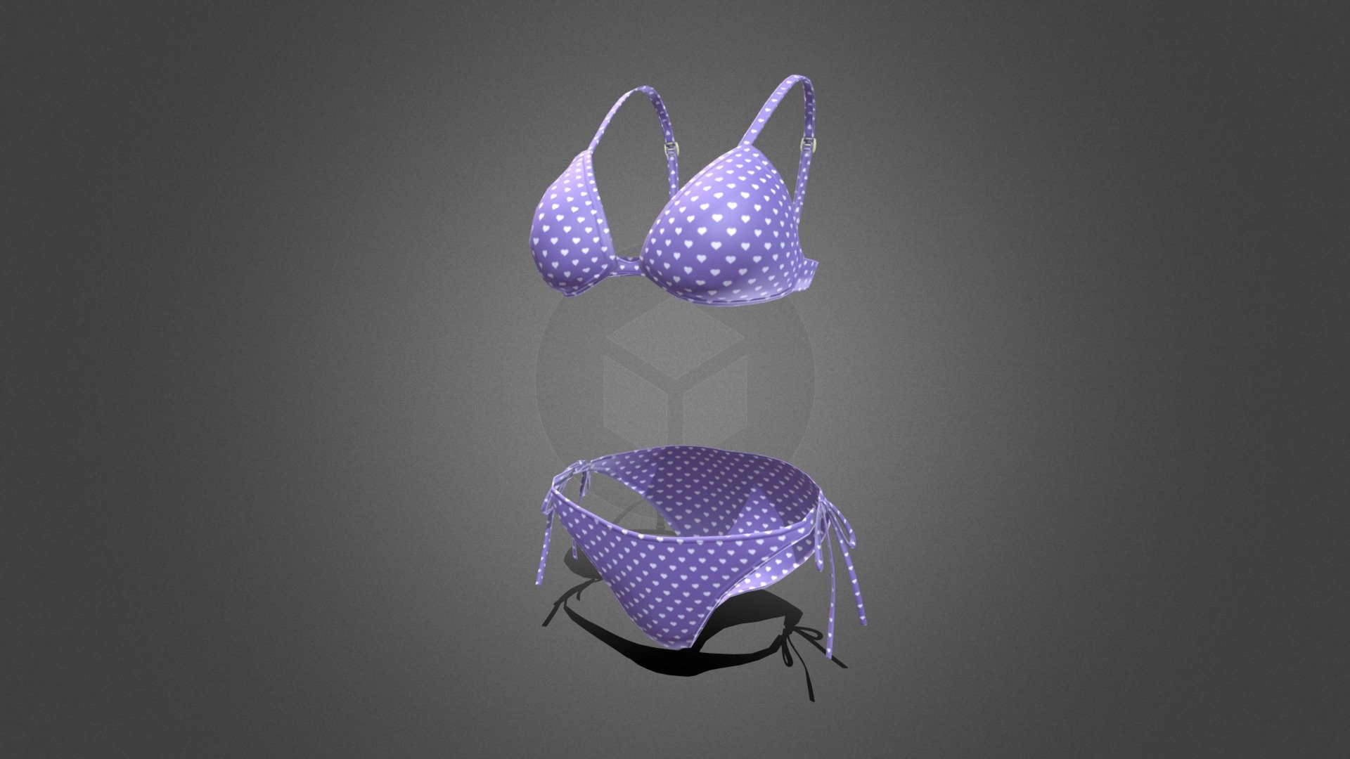 I made a 3D object of Thai side bikini 3d model