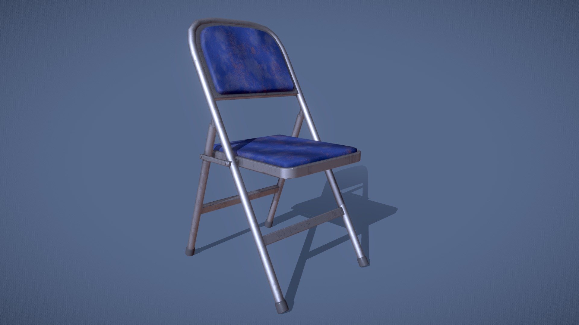 A metal folding chair with seat and back padding. Modelled in Maya, textured using Photoshop and Substance Painter.

This model appears in my 3D environment “Hangar 13”, which can be found here: https://www.artstation.com/artwork/AGZe5

More of my work: https://www.artstation.com/theoclarke My portfolio: https://theoclarkeart.weebly.com/ - Metal Folding Chair - Download Free 3D model by TheoClarke 3d model