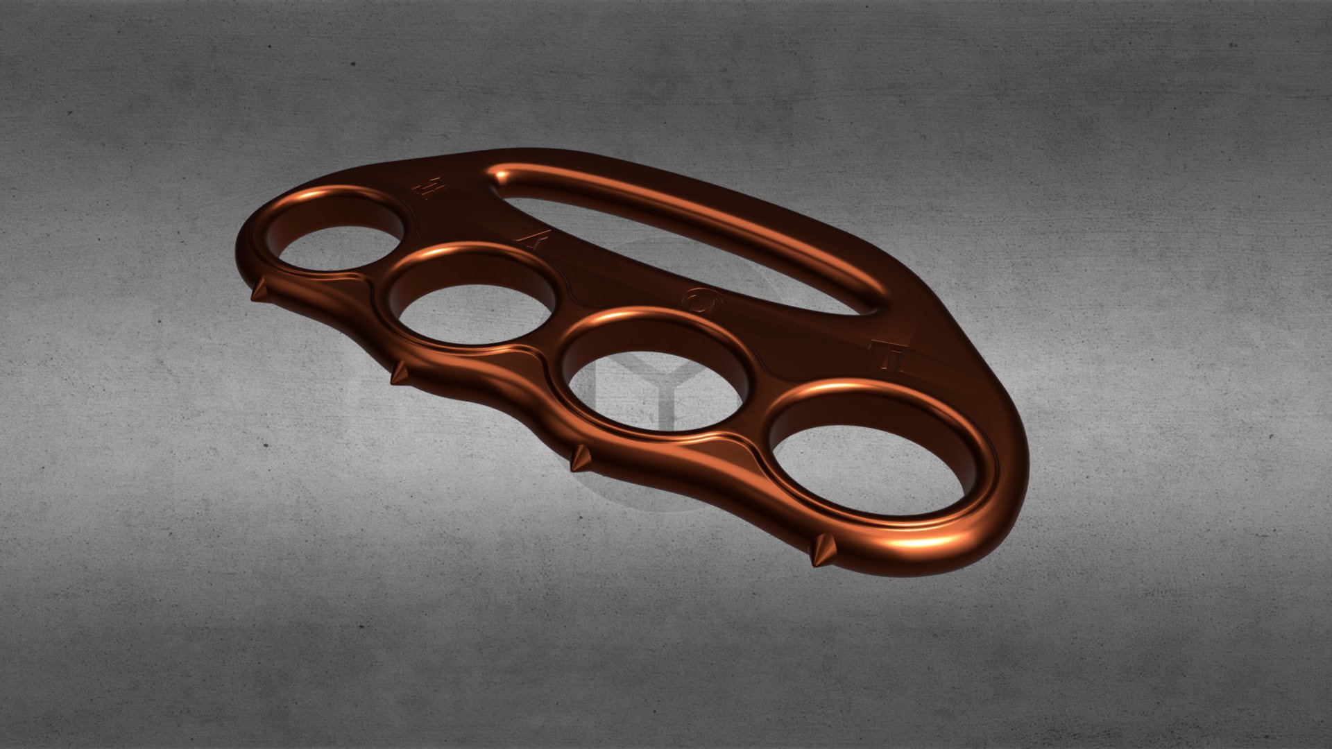 Published by 3ds Max - Brass knuckles - Buy Royalty Free 3D model by nemo81 3d model