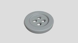 Sewing Button 003 sewer, printing, cloth, button, fashion, 3dprintable, clothes, dress, tailor, 3dprinting, print, fabric, printable, tailoring, 3dprint, needlework