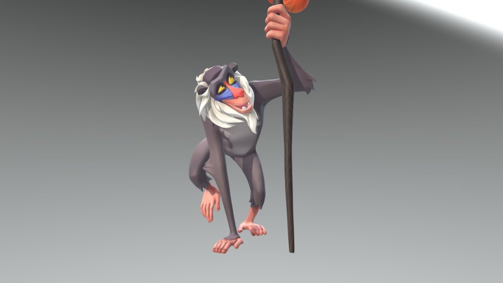 The Lion King tribute! - Rafiki the baboon - Download Free 3D model by dorin 3d model