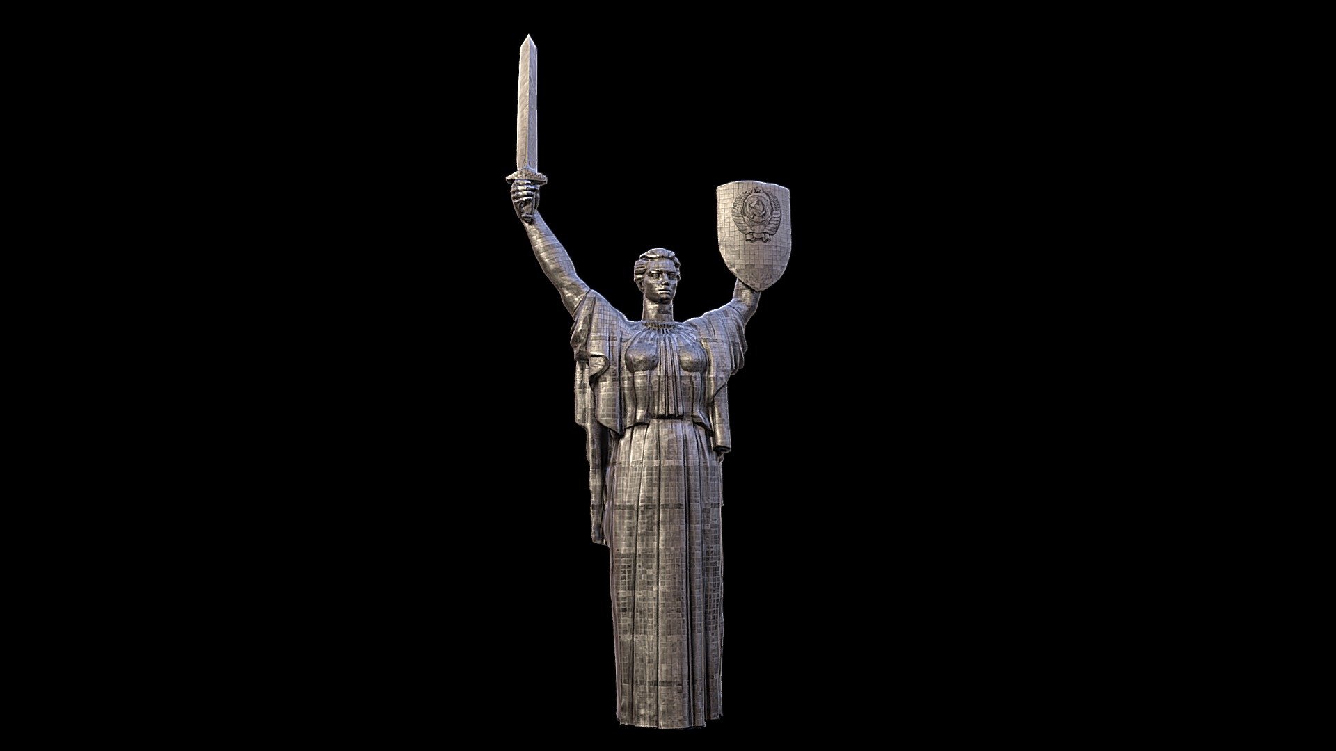 Statue of the Motherland Monument of Kiev - Motherland Monument Kiev - Download Free 3D model by LZ Creation (@jmch) 3d model