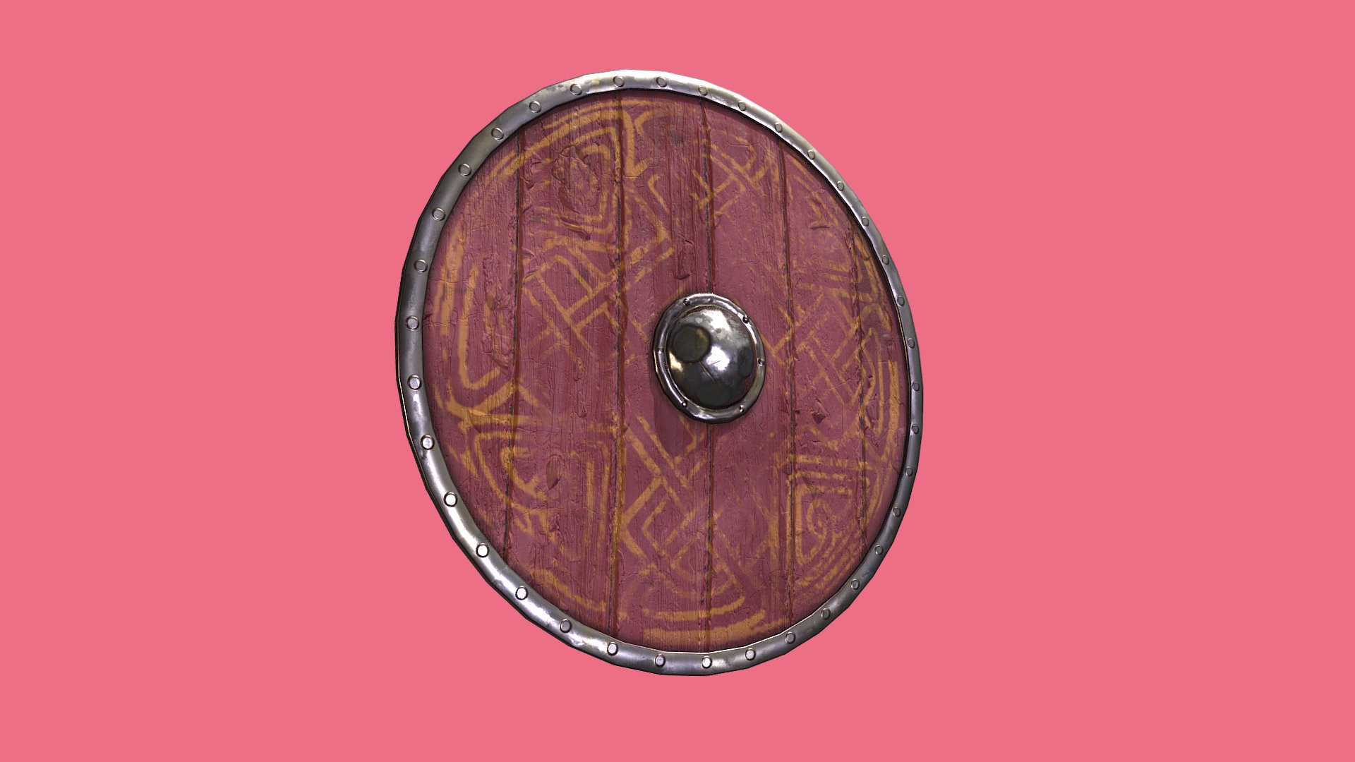 Low poly 3D visualization of a viking shield - Made in a authentic but appealing style.

Ready for game engines such as Unreal or Unity. High Resolution textures make it suitable for many other uses.

Included in the download:


4k PBR texture set (scale down to whatever you may need)
High Poly .FBX model (No UVs)
Low Poly .FBX model (With UVs)
 - Viking Round Shield - Painted - Buy Royalty Free 3D model by Game Ready Art (@jesperbj) 3d model