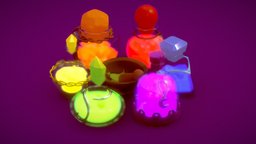 POTIONS PACK crystal, pack, glow, witchcraft, potion, witch, bottle, magic