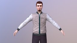 MAN 17 -WITH 250 ANIMATIONS body, face, hair, base, mesh, boy, people, basemesh, young, realistic, old, movie, gents, men, animated-character, cartoon, 3d, lowpoly, man, animation, animated, human, male, rigged, highpoly, guy