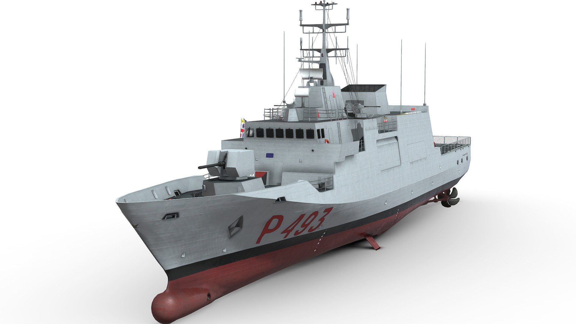 Model made for arma 3 flotta mod - Comandante class - 3D model by Vlad model's (@a3flife) 3d model