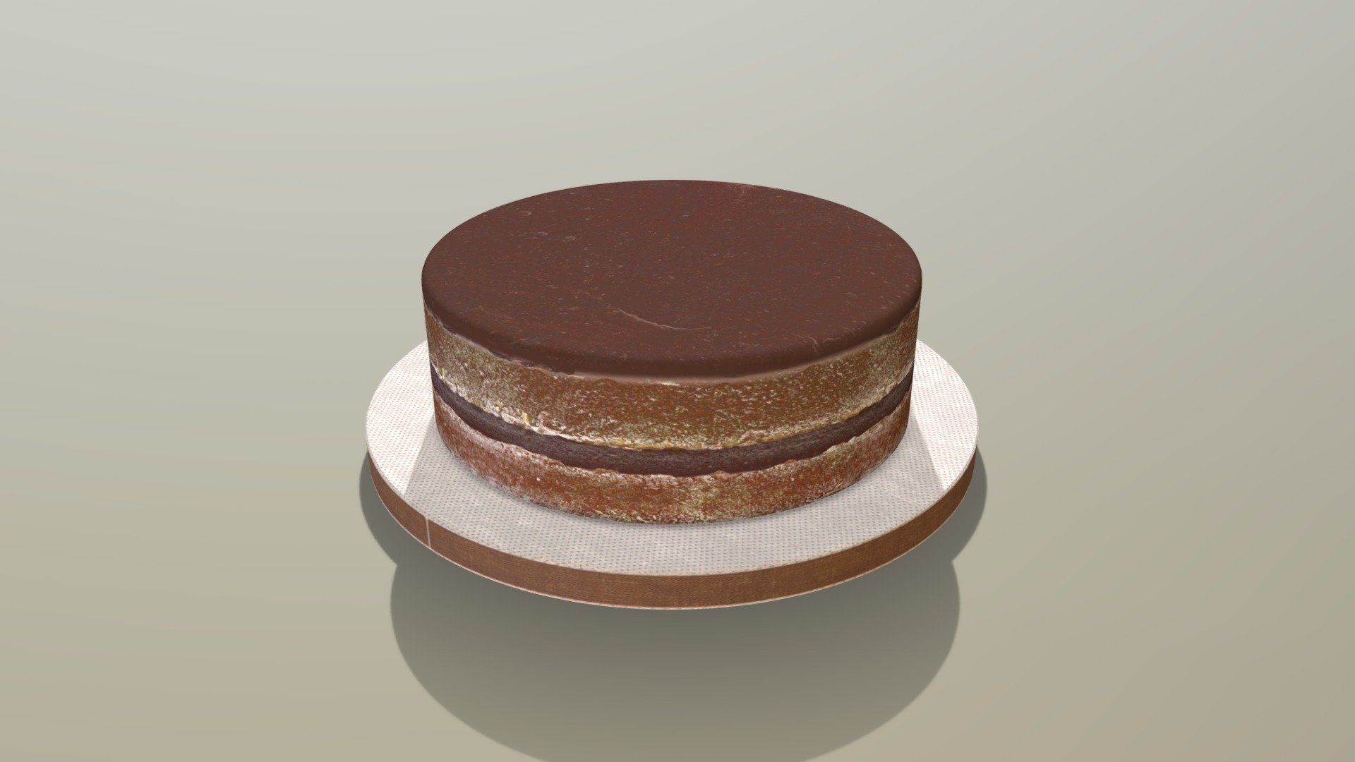 Showcase with cakes and desserts 3D model | CGTrader