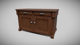 Old cabinet wooden, antique, furniture, realistic, cabinet, old, game-ready, optimized, animatable, 4ktextures, low-poly, pbr, interior