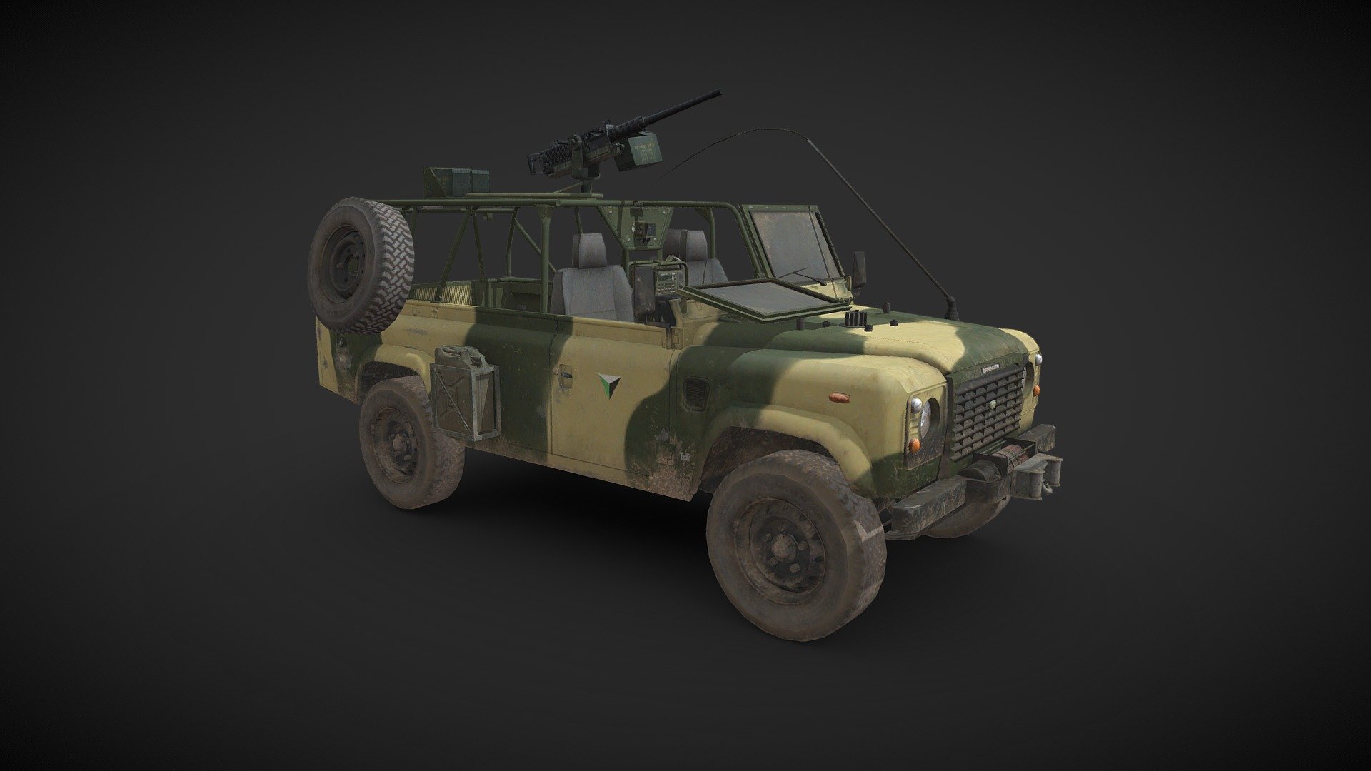 Army Jeep - 3D model by farazk3453 3d model