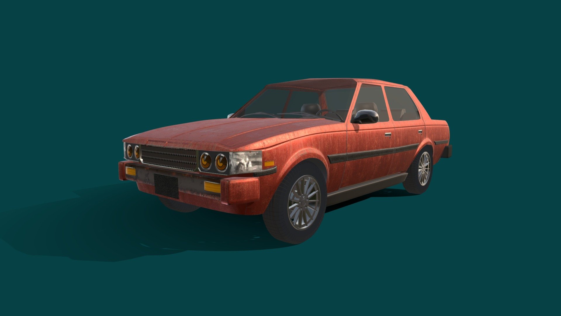 My first project modeling a car. I'm especially fond of it because it is the first car that my dad bought. After the financial crisis my dad sold it off and i never see that red car again. Until now i guess, well it was fun modeling it 3d model