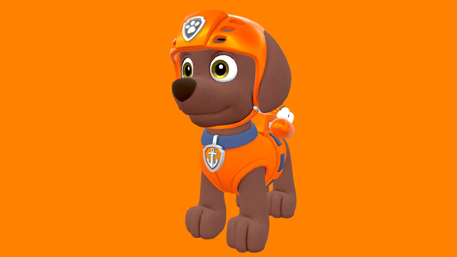 Zuma from Paw Patrol 3D Model. The textures, meshes and materials were all revised and organised. Enjoy! - Zuma - Paw Patrol - Buy Royalty Free 3D model by Thiago Coser (@thiago.coser) 3d model