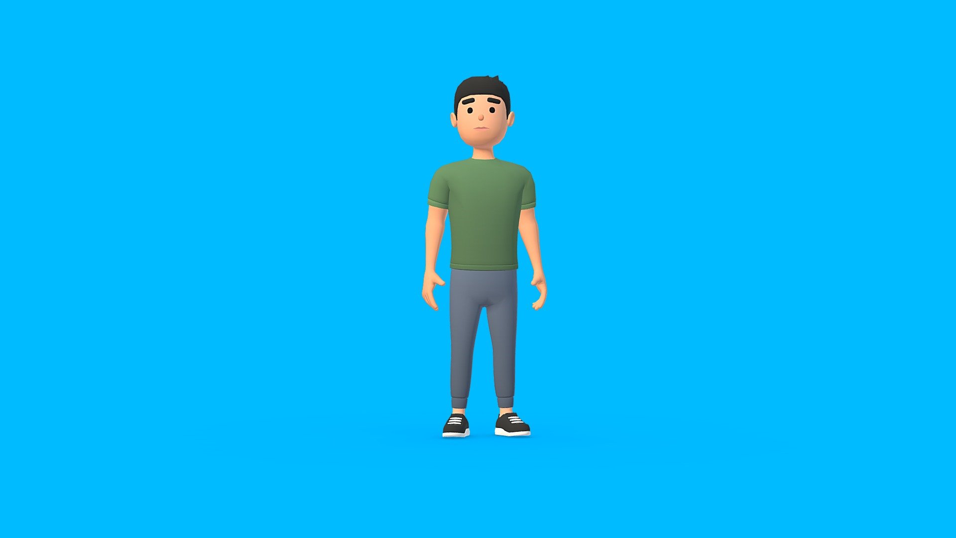 Simple hyper casual lowpoly character Bob

DESCRIPTION




Rigged character.

Include Rigged base mesh (male).

Textures included.   

TECHNICAL DETAILS




1 character (.fbx).

1 color texture (.png).

512x512 texture dimension.

Rigging: Yes.

Animation: No.

UV mapping: Yes.

**Check **  HYPER CASUAL CHARACTERS VOLUME 1 - HYPER CASUAL CHARACTER - BOB - Buy Royalty Free 3D model by thcyrax (@thcyrax3D) 3d model