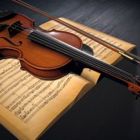 A classical scene music, violin, instrument, musical, classic, old, classical, aged, classical-music, musical-instrument, book, game, lowpoly, wood