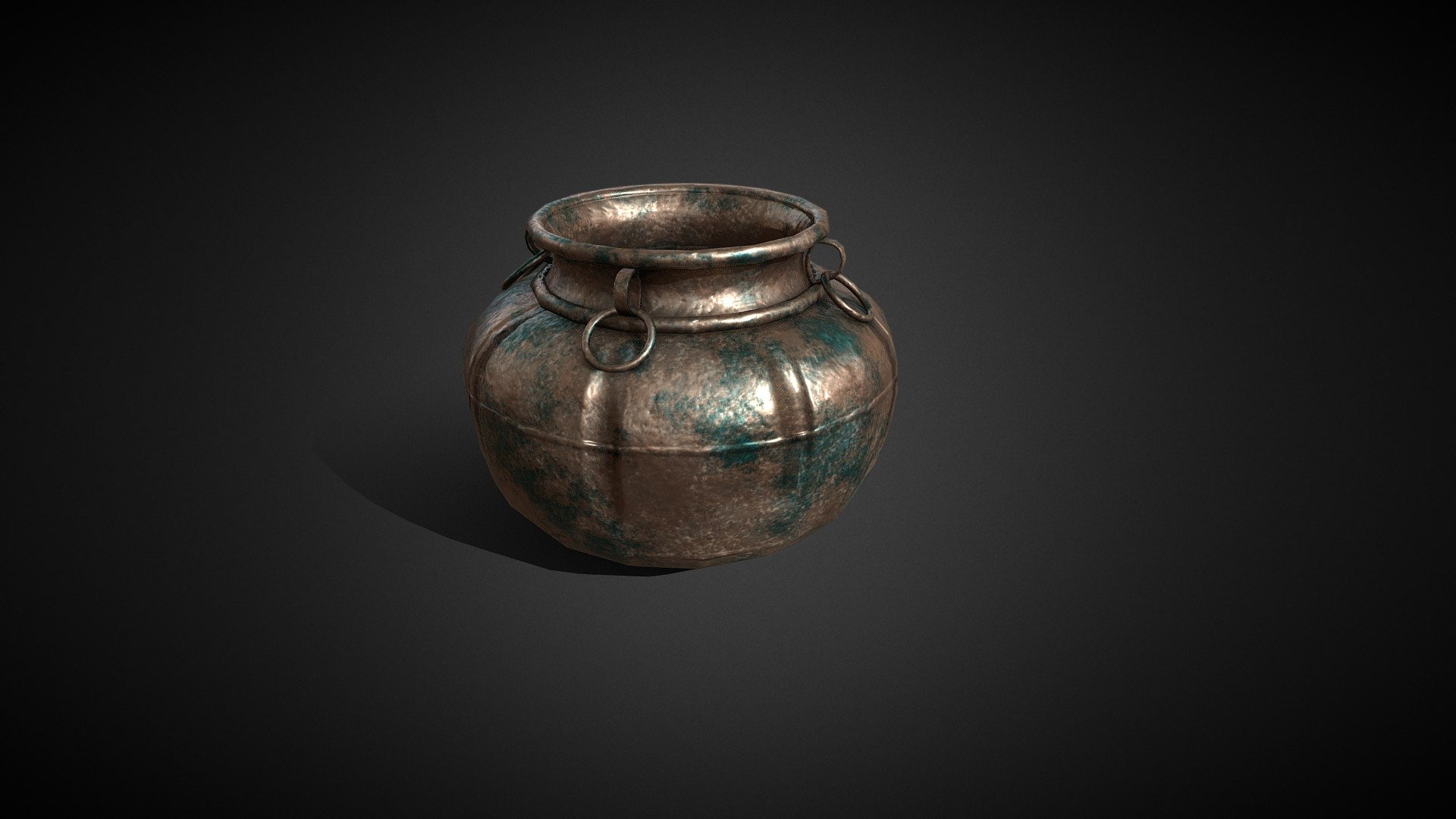 Cooking pot prop that can be used in any game engine 3d model