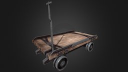 Flat Top Mine Cart softimage, minecart, substance-painter, industrial
